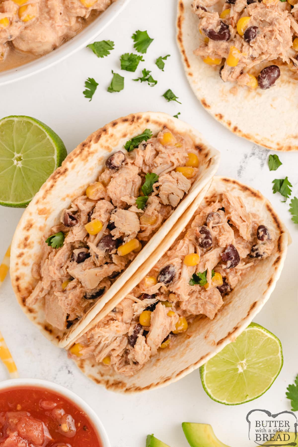 Simple chicken tacos.