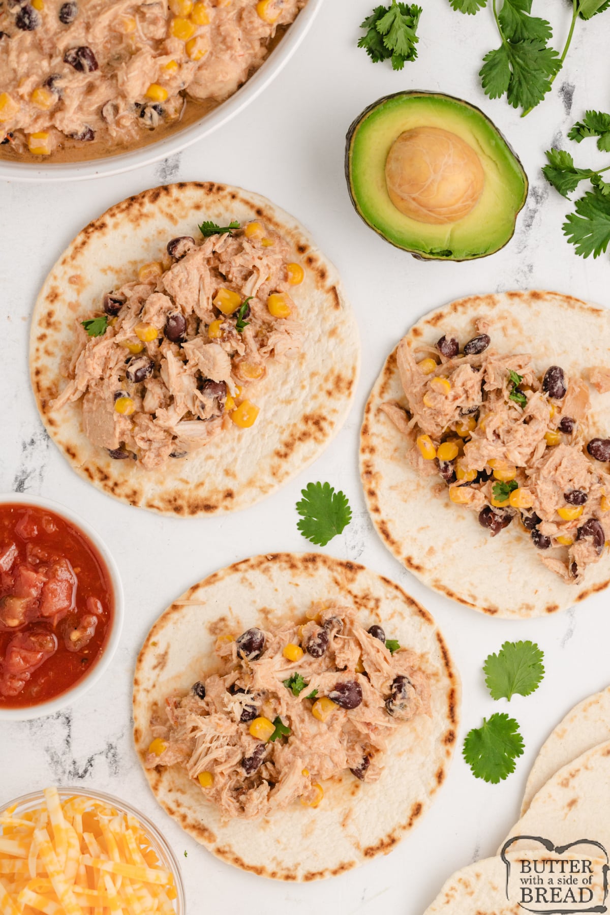 Chicken tacos.