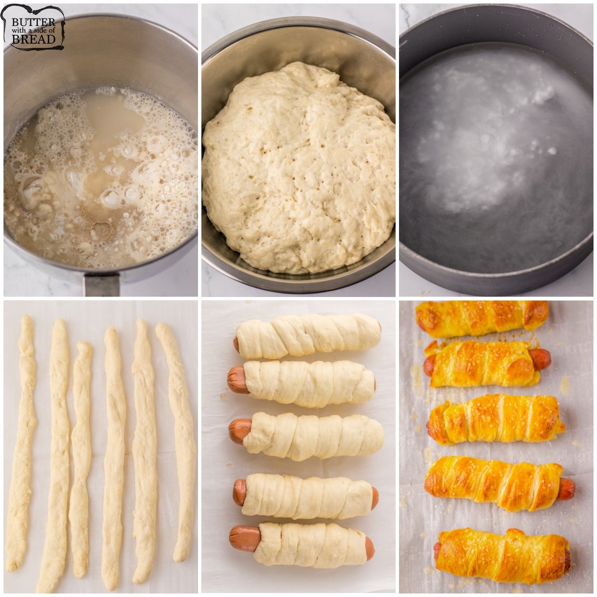 how to make Auntie Anne's Pretzel dogs at home