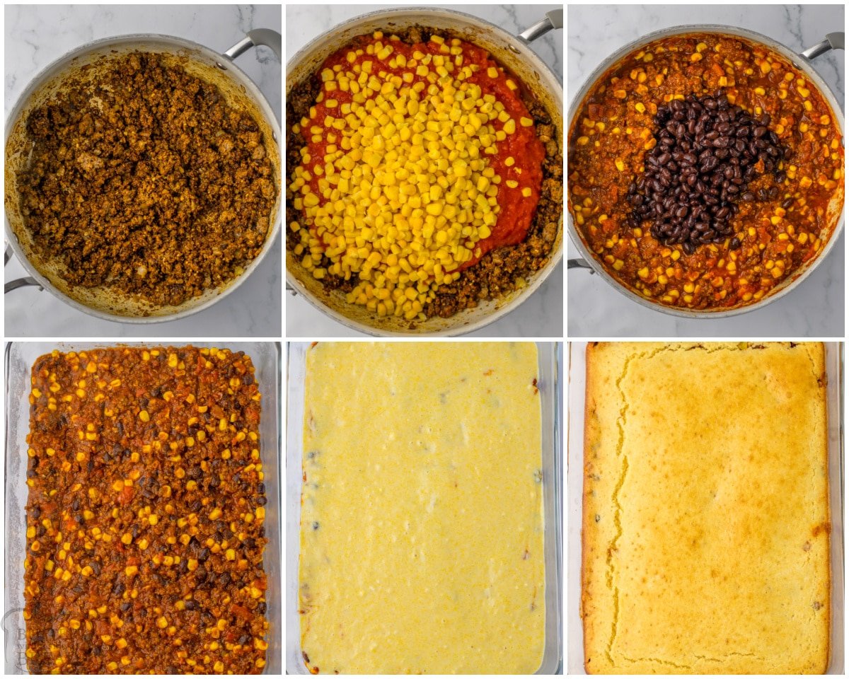 how to make a chili cornbread casserole