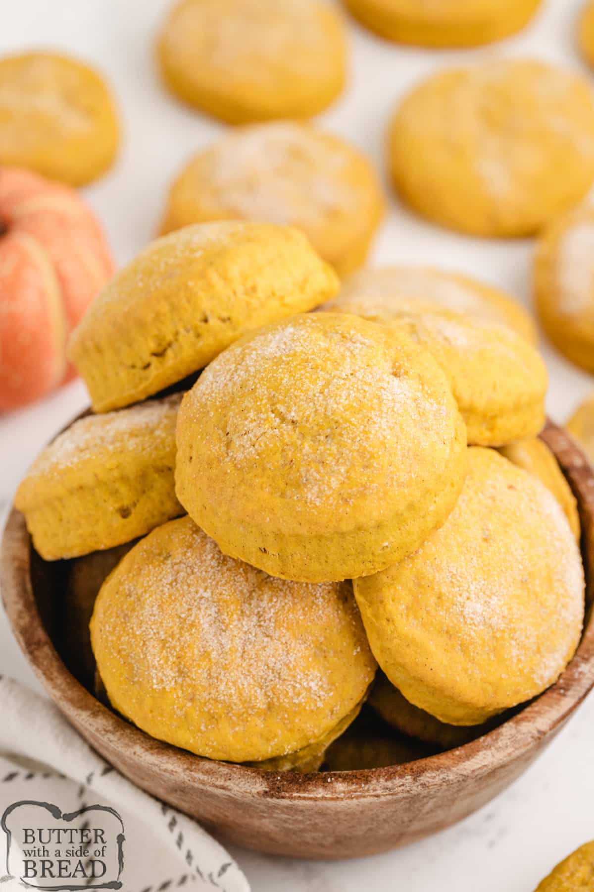 Pumpkin Buttermilk Biscuits made from scratch with just a few simple ingredients. This soft and fluffy biscuit recipe made with buttermilk and pumpkin is perfect for fall!