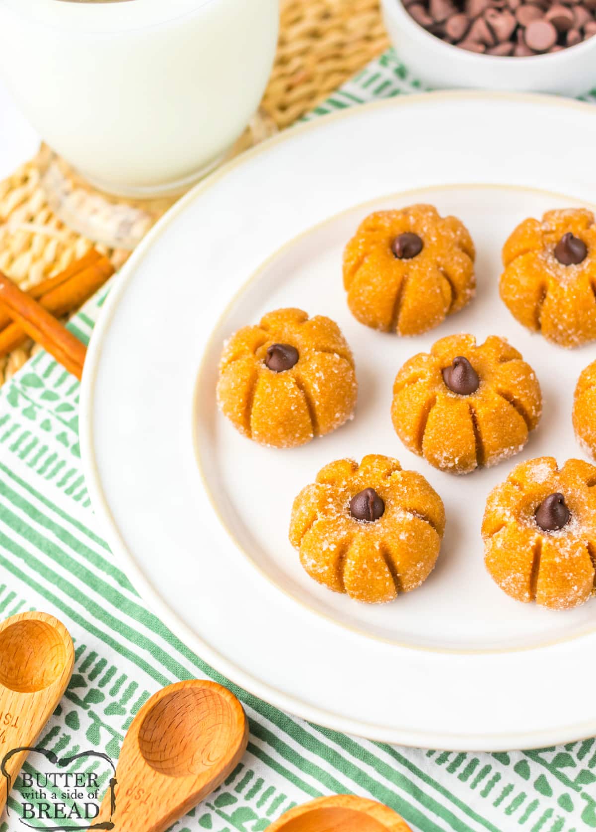 Fudge shaped into pumpkins.