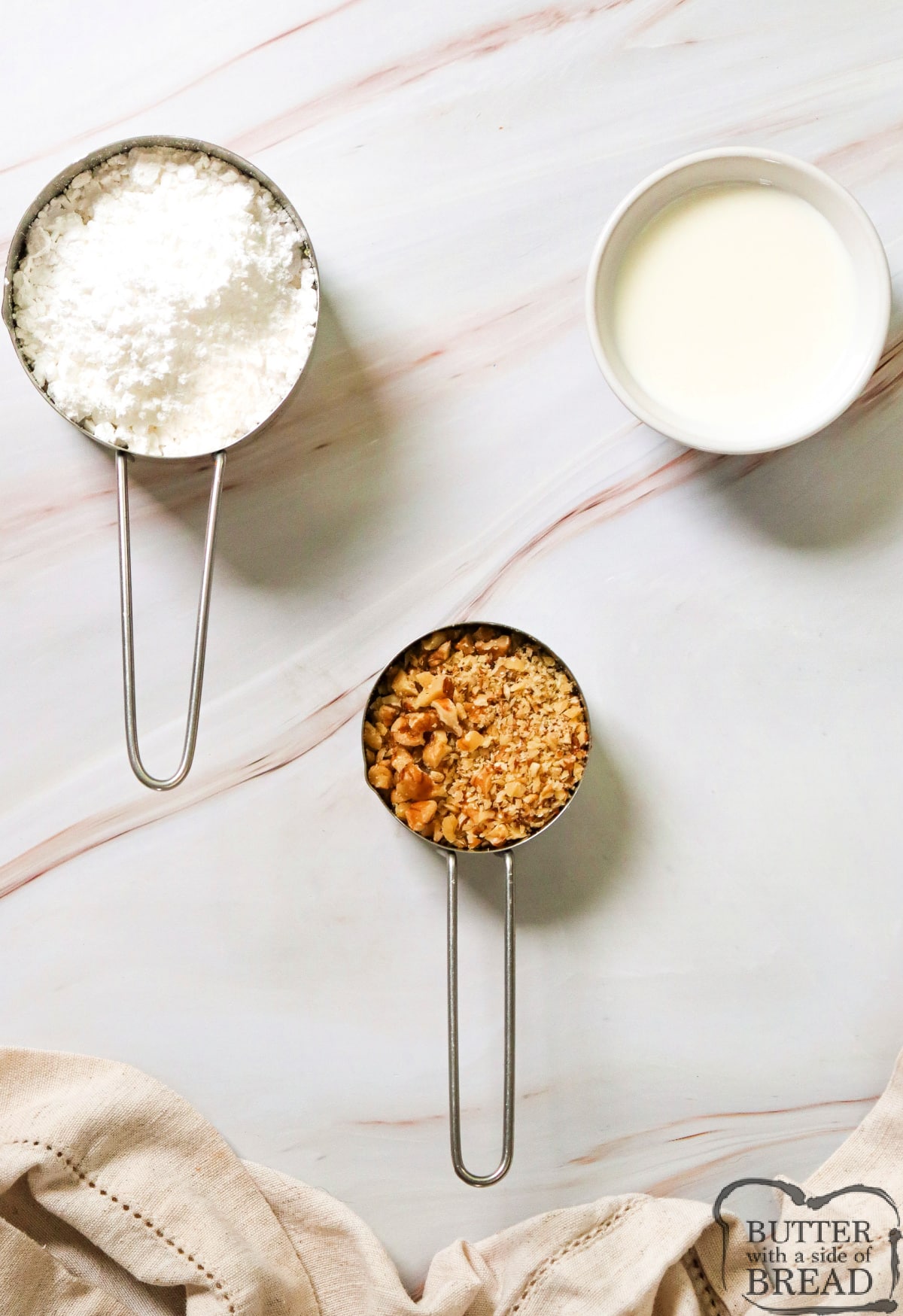 Muffin topping ingredients.