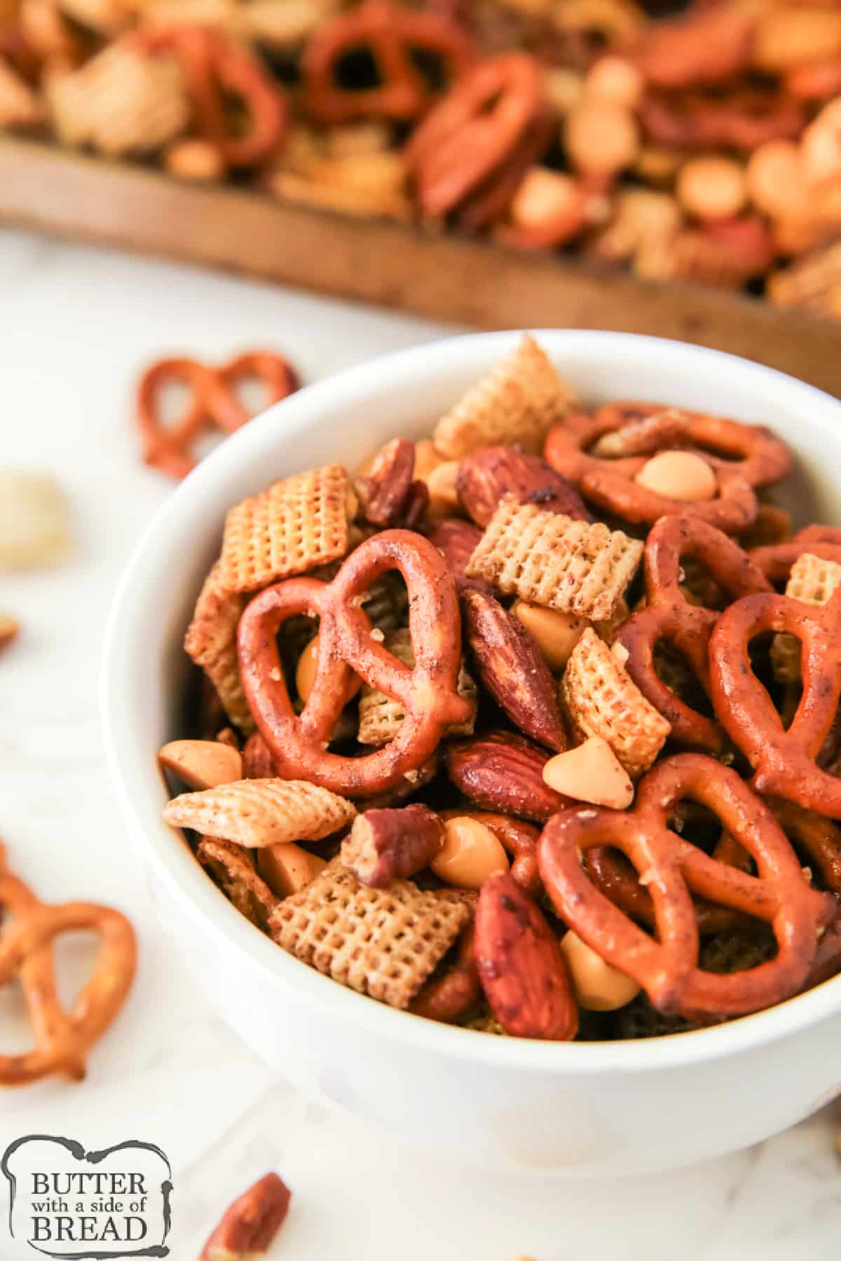 Pumpkin Spice Chex mix recipe.