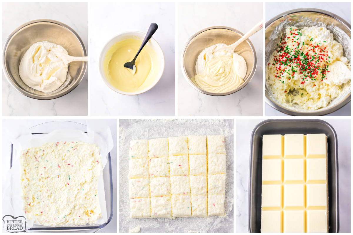 Step by step instructions on how to make Christmas Cool Whip Candy recipe.