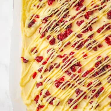 pan of Starbucks Cranberry Bliss Bars