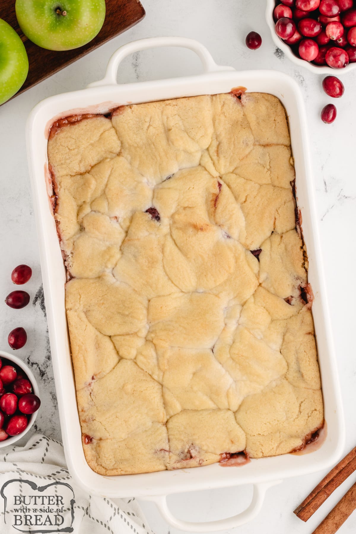 Baked Cranberry Apple Cobbler recipe.