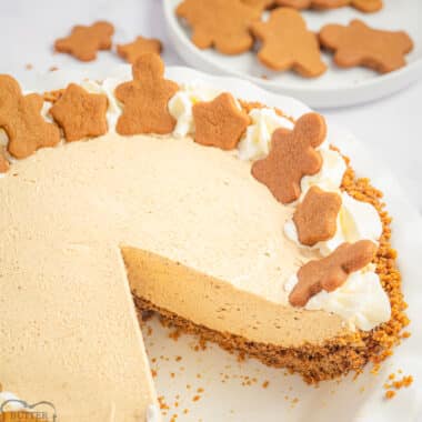 no bake gingerbread cream pie with cream cheese and molasses