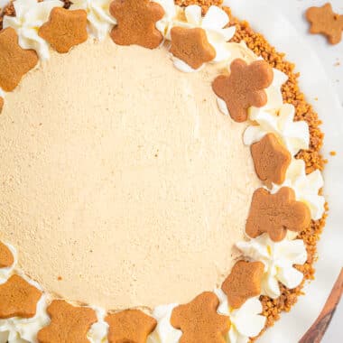 gingerbread cream pie
