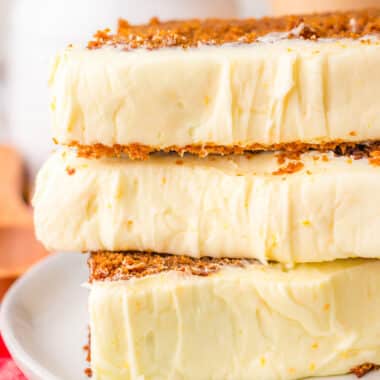 thick slices of gingerbread loaf just like they serve at Starbucks