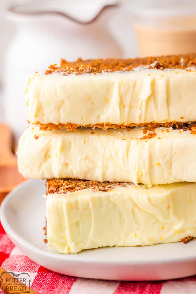 thick slices of gingerbread loaf just like they serve at Starbucks