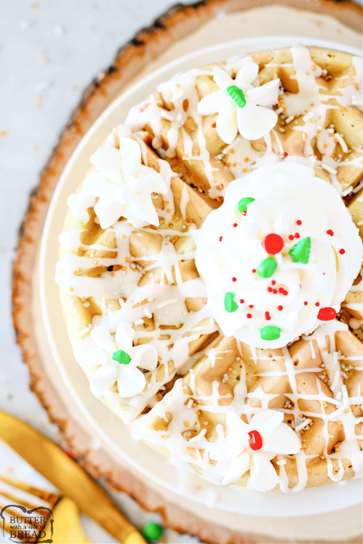 Waffles that taste like sugar cookies.