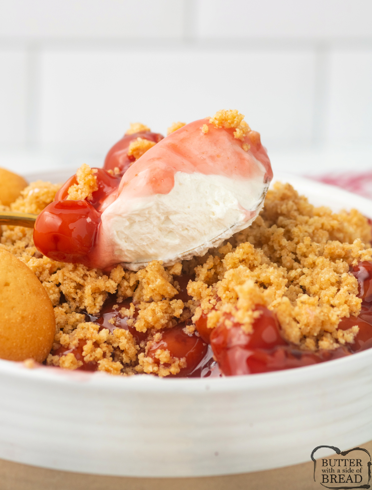 Cherry cheesecake dip recipe.