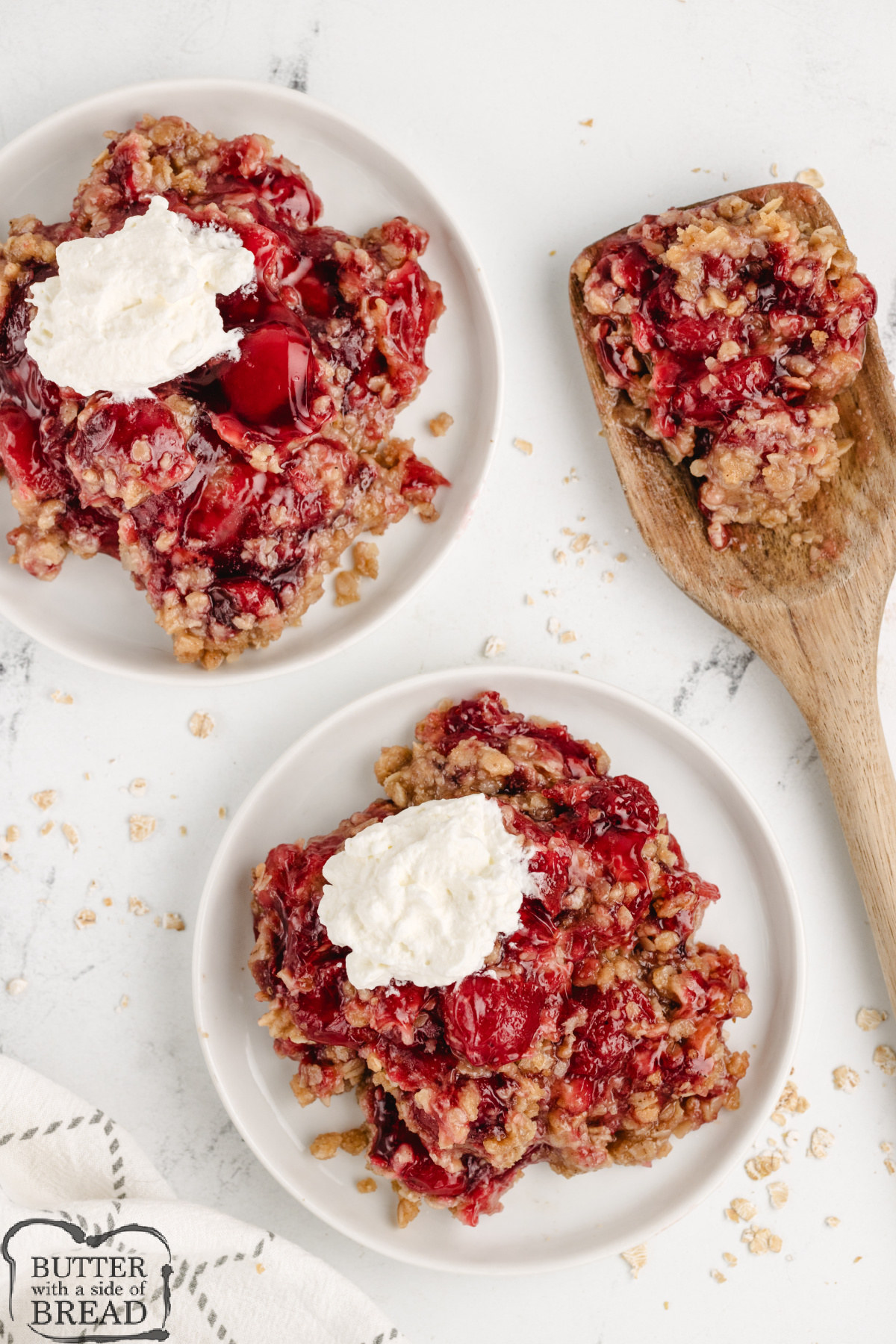 Cherry dessert made with pie filling.