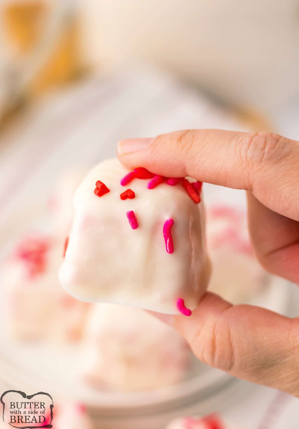 Piece of candy made with Cool Whip.