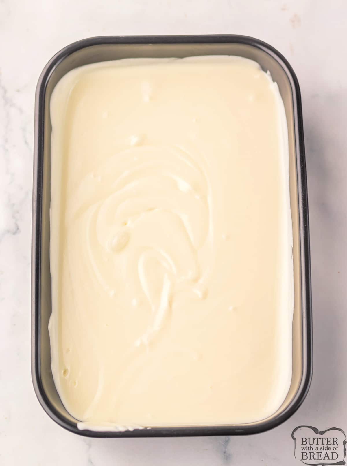 Melted almond bark.