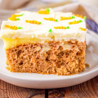 slice of carrot cake poke cake