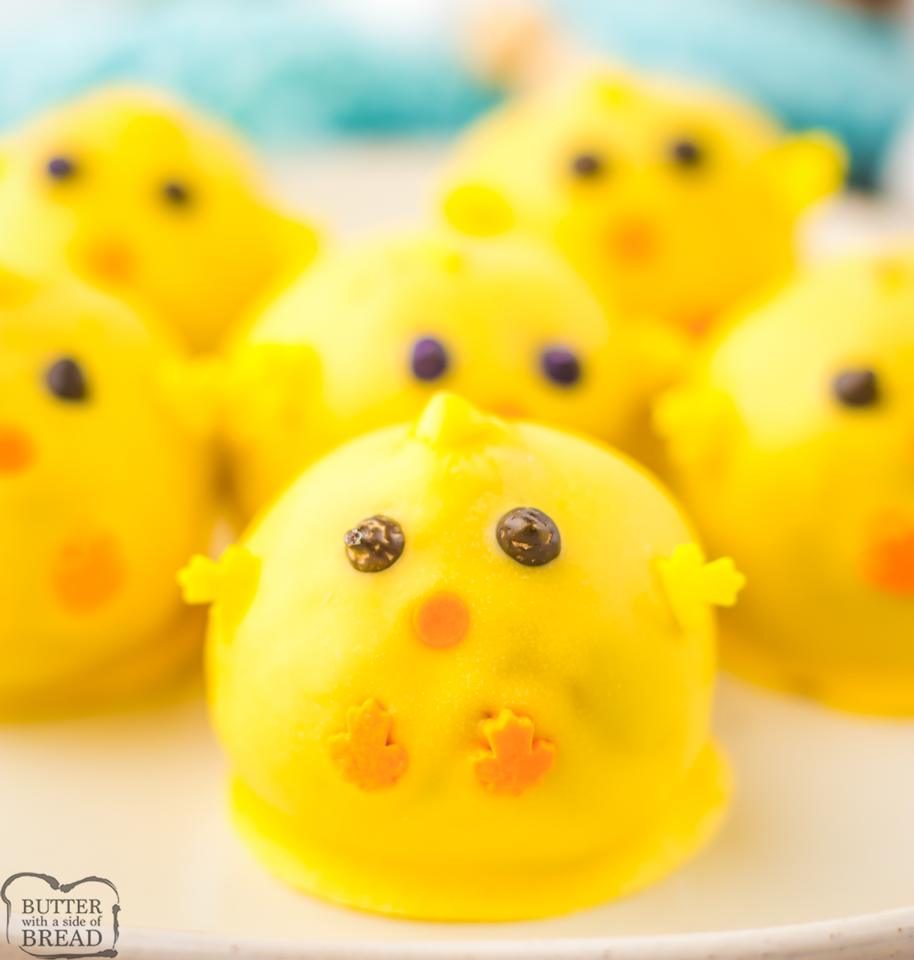 carrot cake balls made into baby chicks