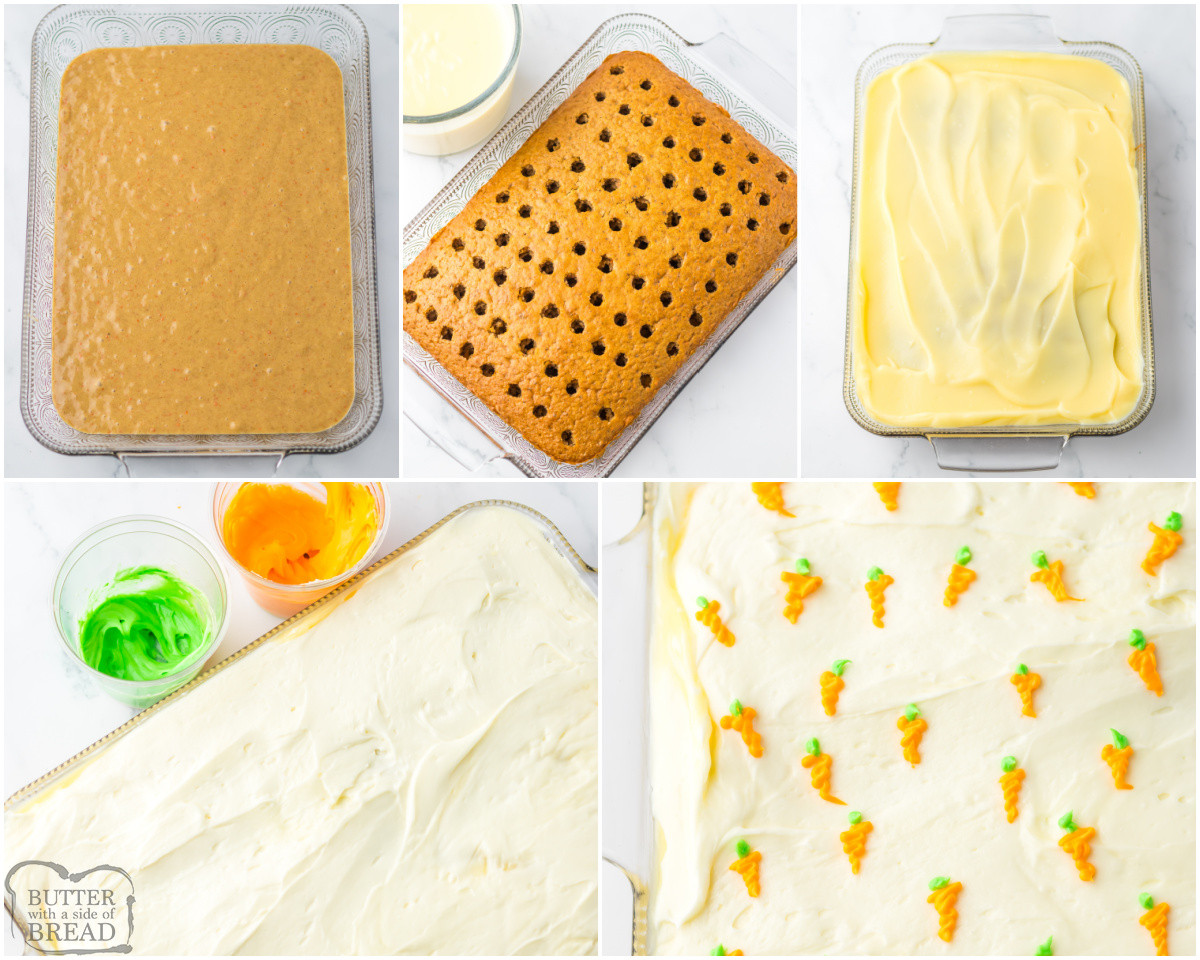 how to make a carrot cake poke cake