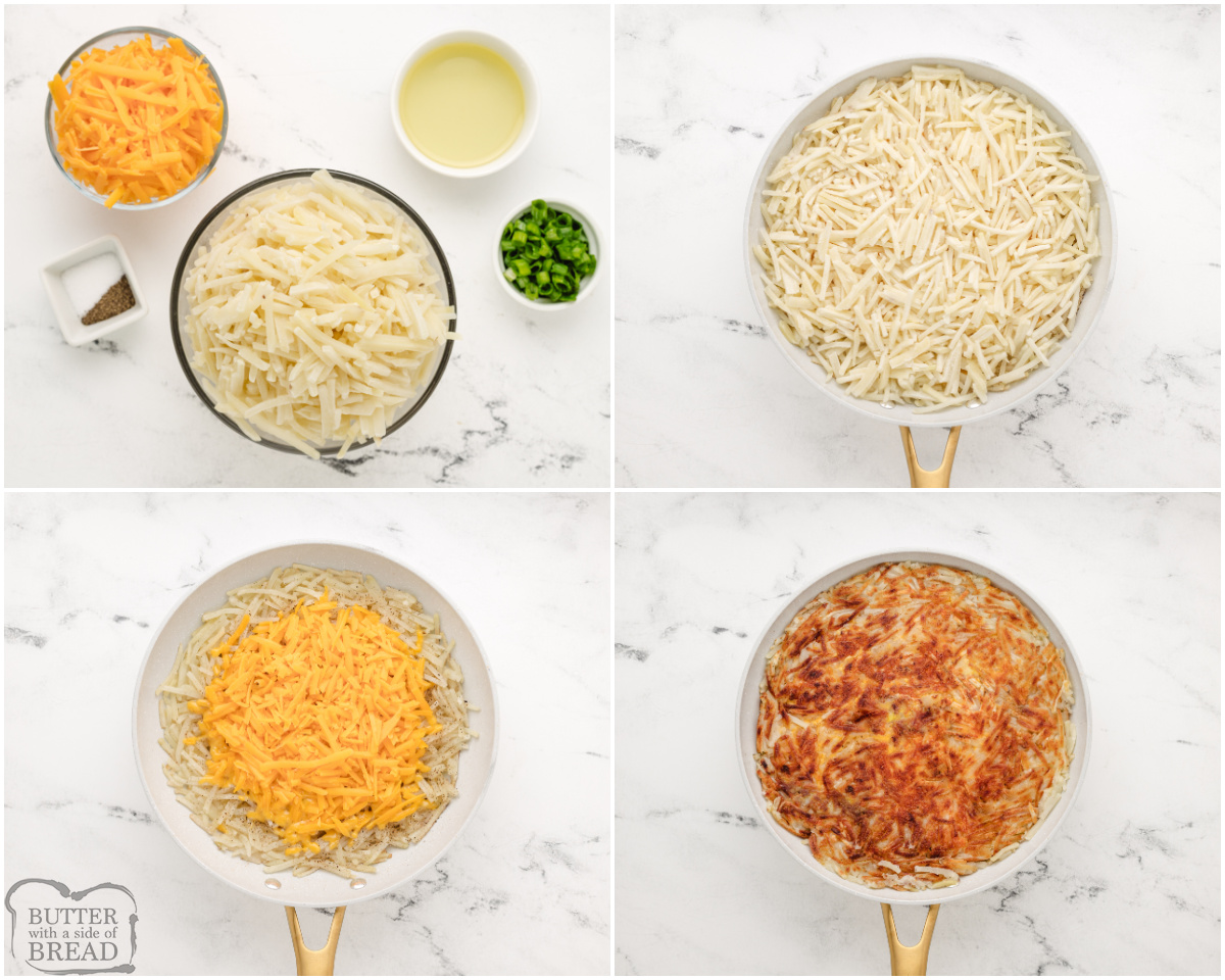 how to make cheese stuffed hash browns