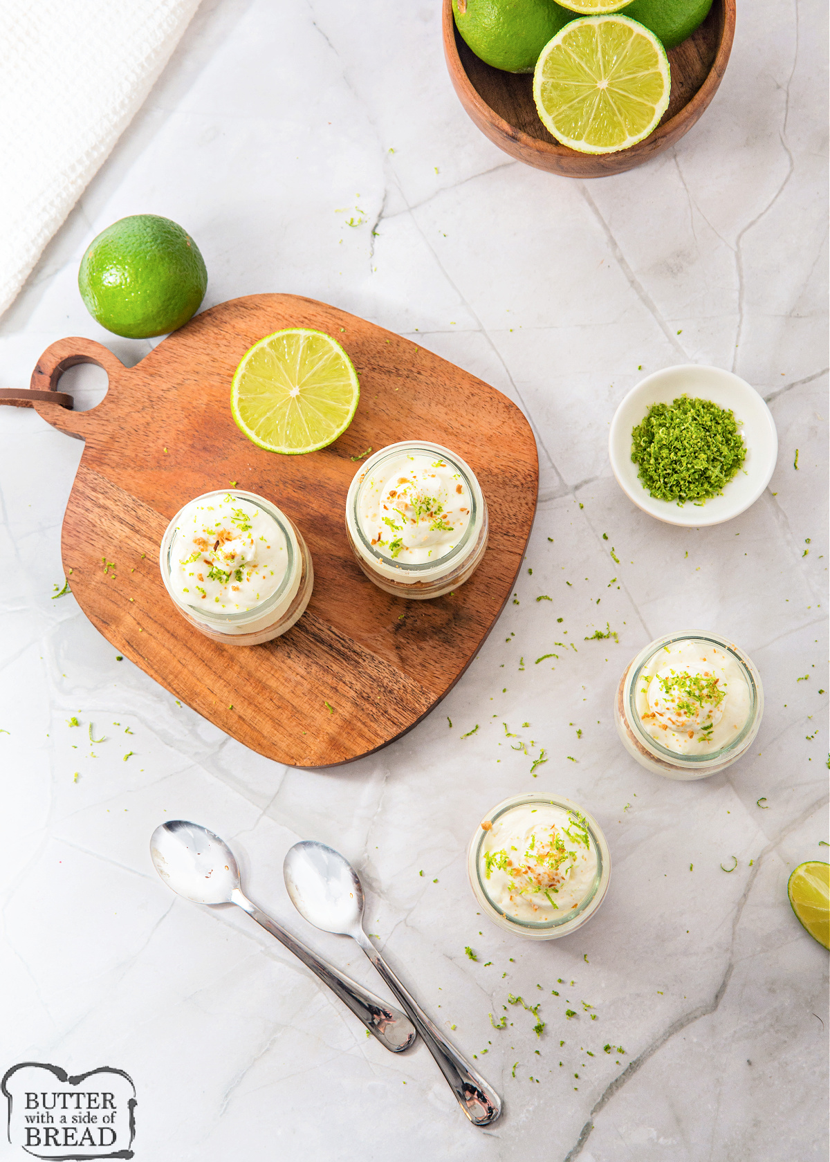 Dessert crumbs filled with key lime pie filling and graham cracker crumbs.