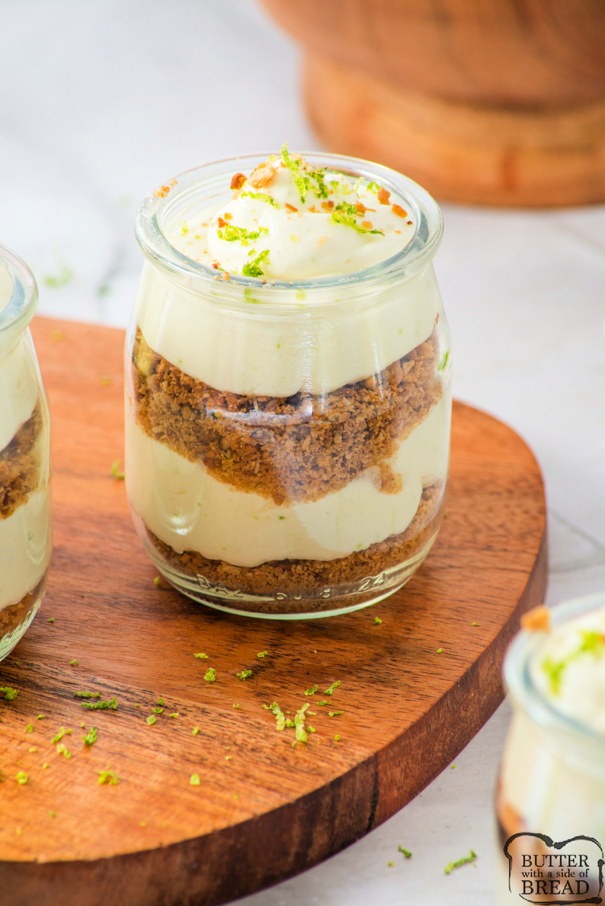 Key lime pie dessert cups.