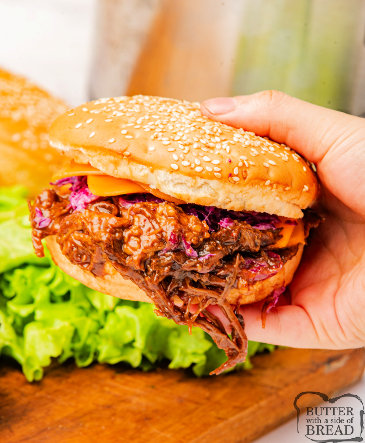 Slow Cooker BBQ Brisket Sandwiches are the perfect easy weeknight dinner. Juicy, tender brisket cooked with a variety of spices and a simple flavorful sauce.