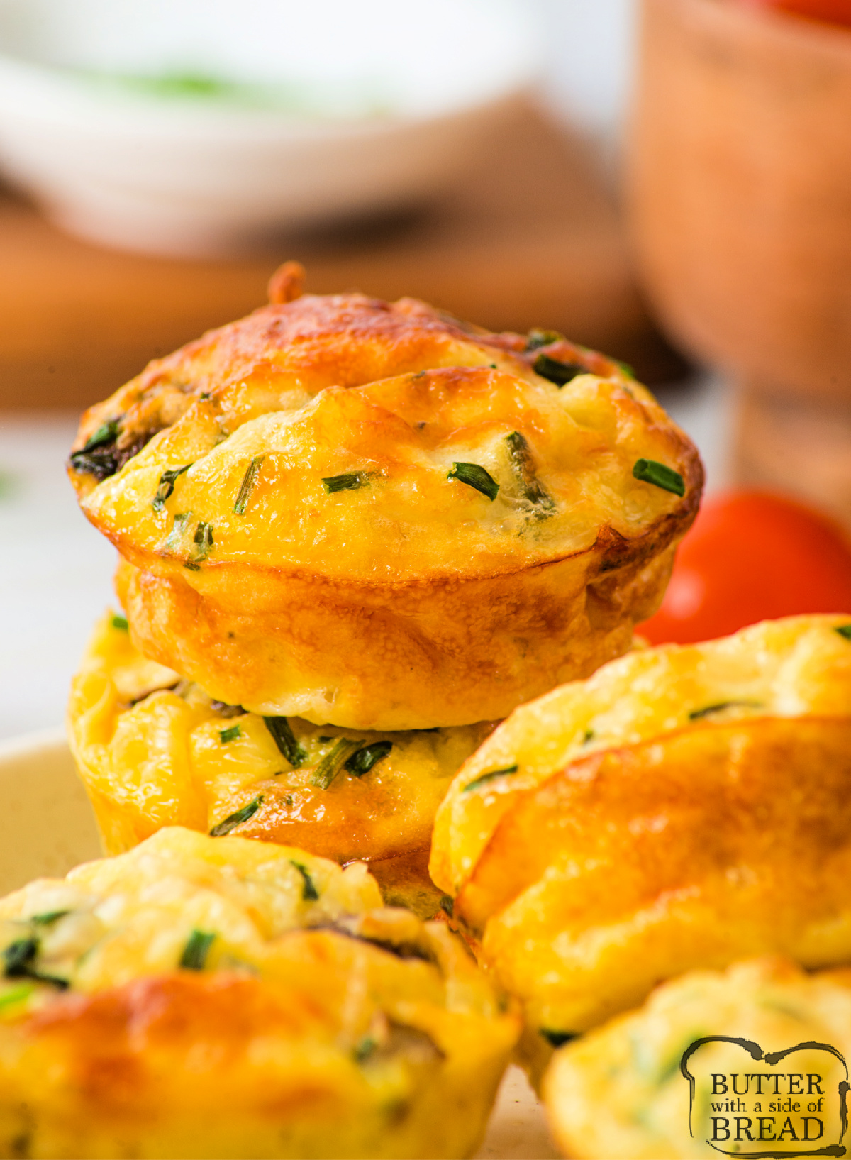 Cottage cheese egg muffins.