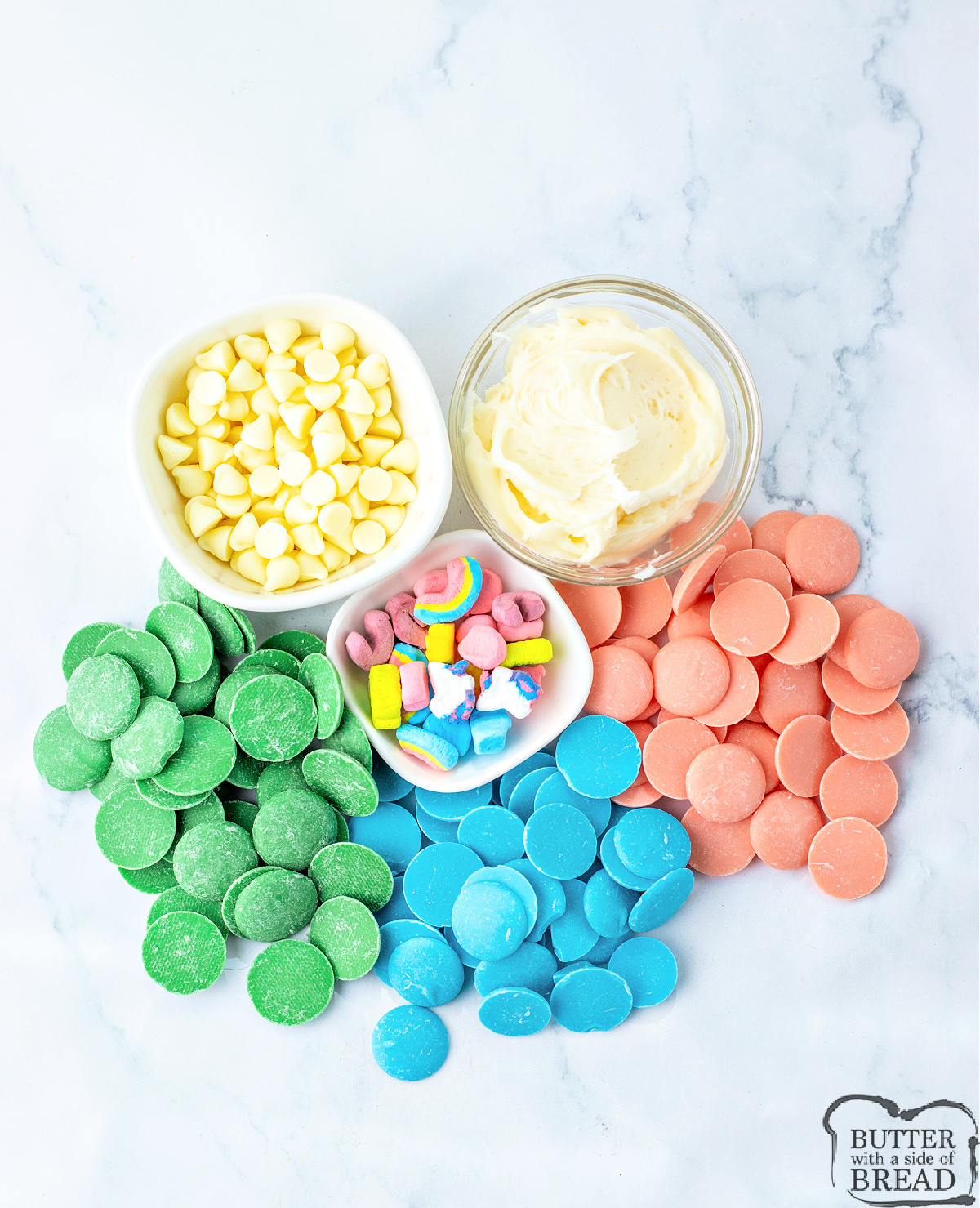 Ingredients in Lucky Charms Fudge.