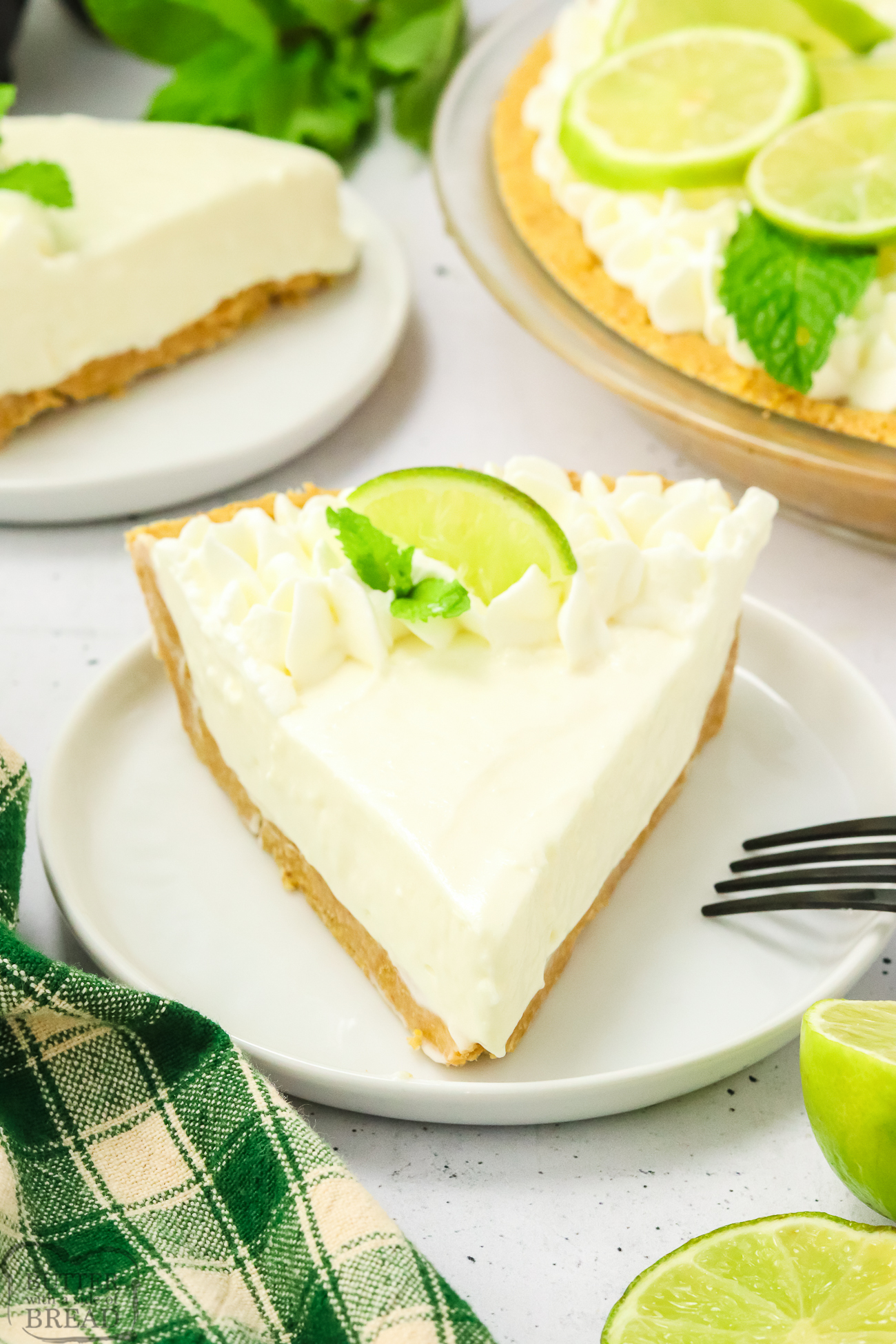 slice of key lime pie