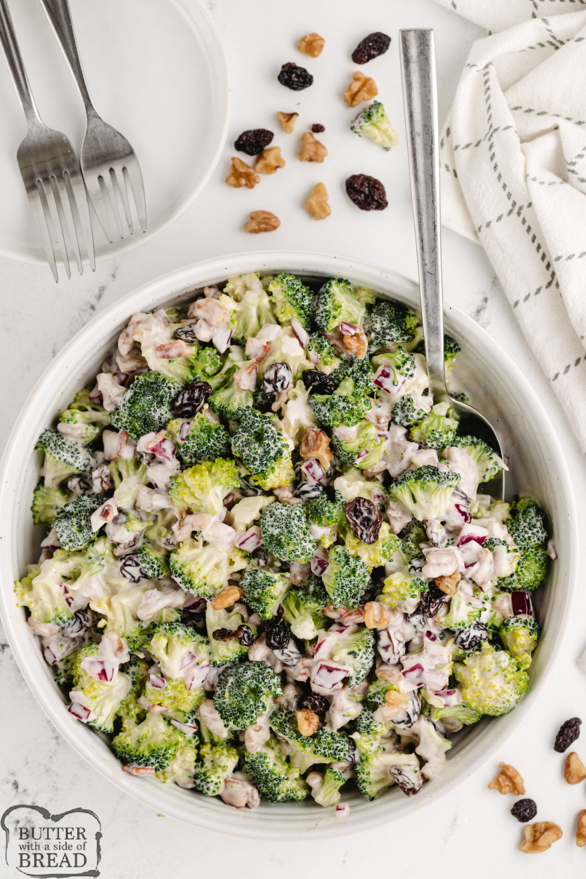 Simple broccoli salad.