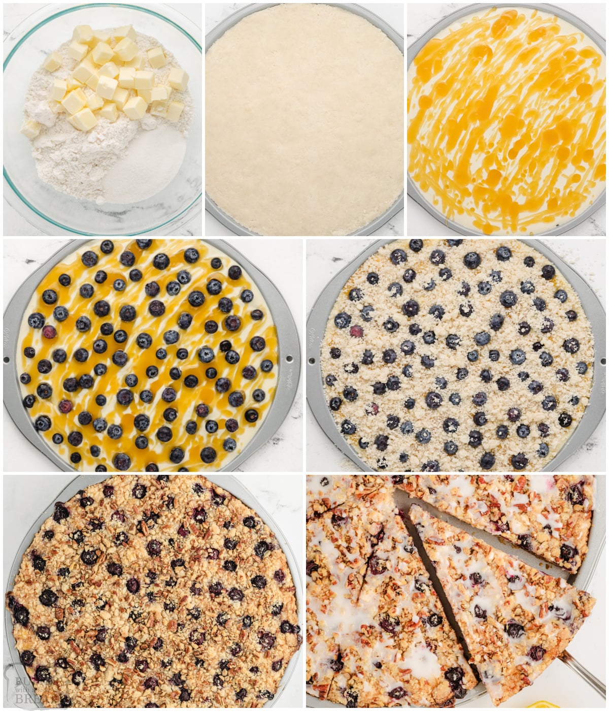 how to make a lemon blueberry dessert pizza