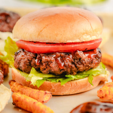 Dr. Pepper Glazed hamburgers