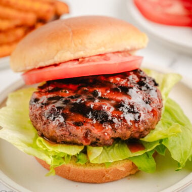 homemade burgers made with Dr. Pepper