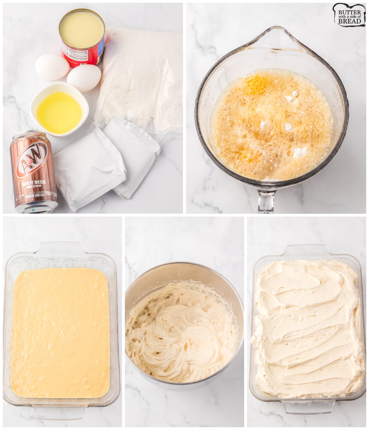 how to make a Root Beer poke cake