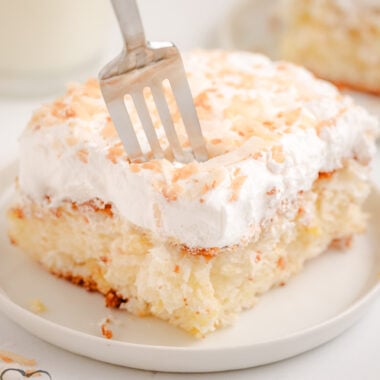 piece of easy angel food sheet cake