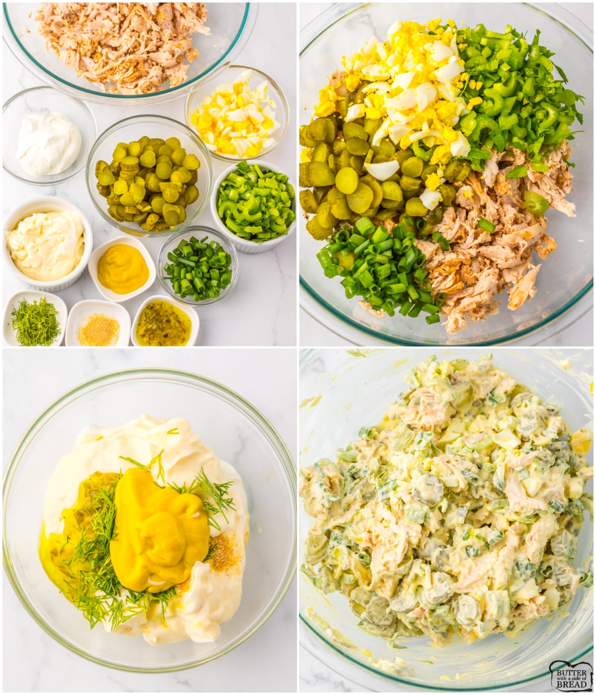 how to make chicken salad with Dill pickles