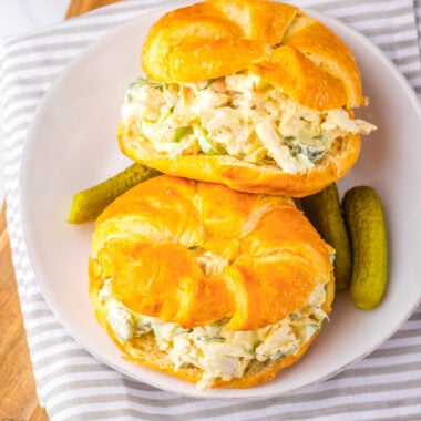 chicken salad with dill pickles
