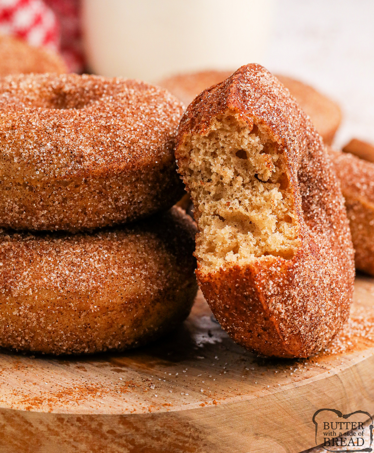 Baked Cinnamon Spice Donuts are soft, spiced, and rolled in cinnamon sugar for a cozy homemade treat that’s easy to make in under 30 minutes.