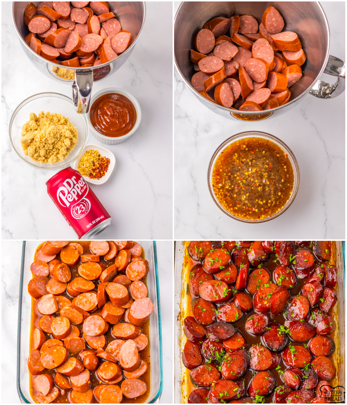 how to make Dr. Pepper BBQ Sausage Bites