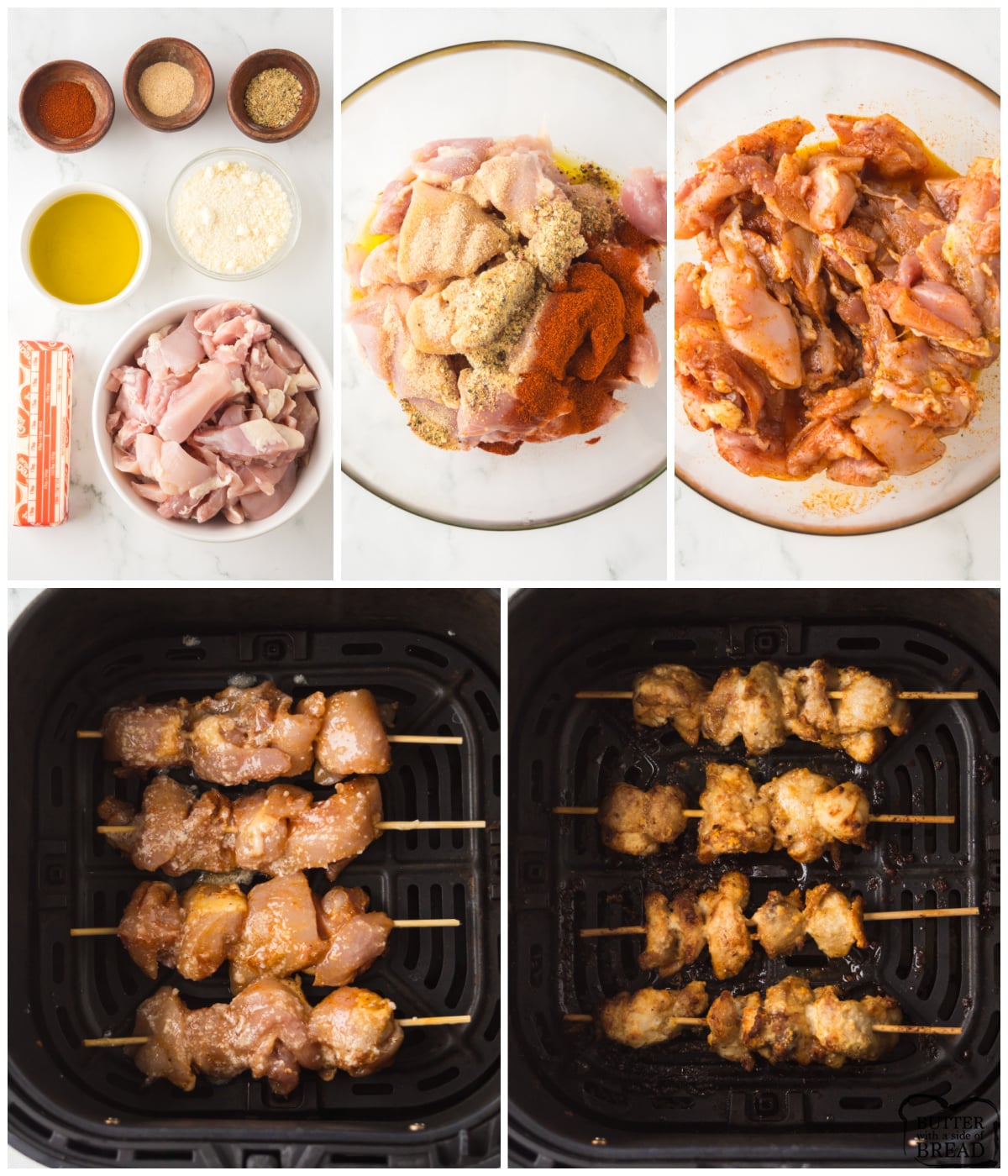 how to make garlic Parmesan chicken kabobs