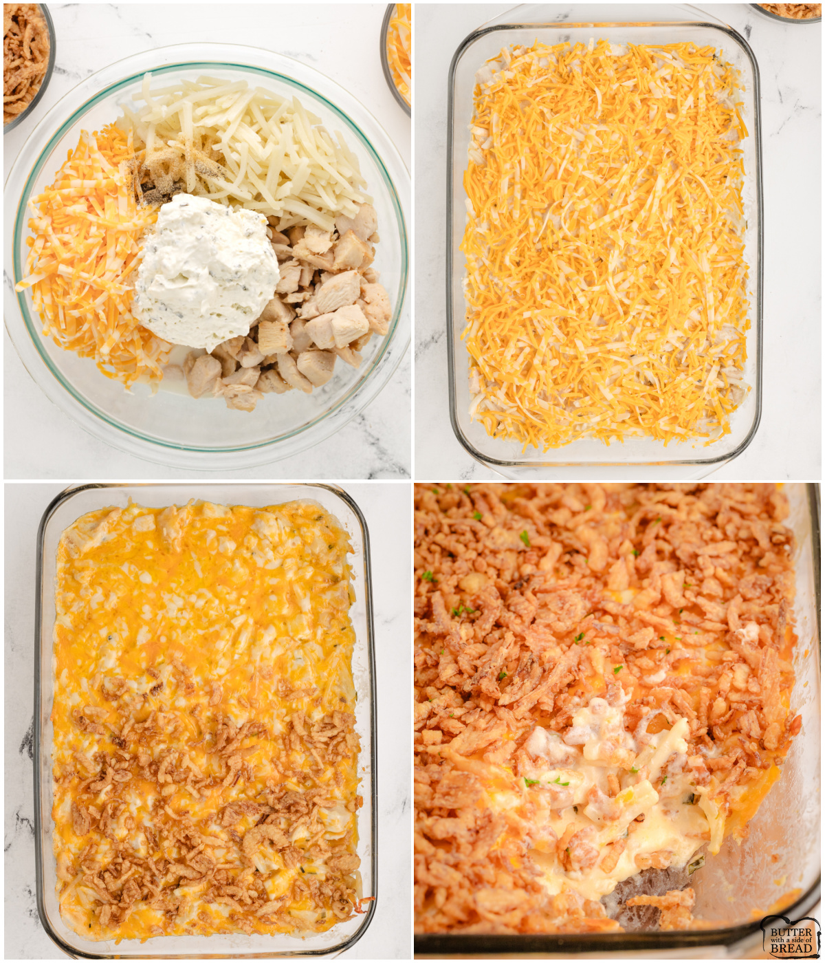 how to make chicken hash brown casserole