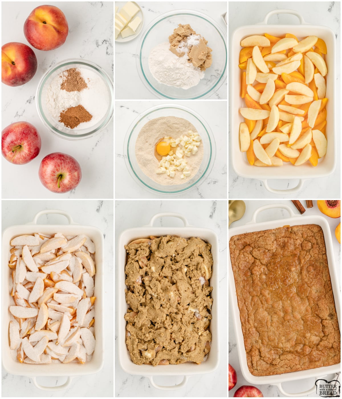 how to make a Peach and Apple Cobbler
