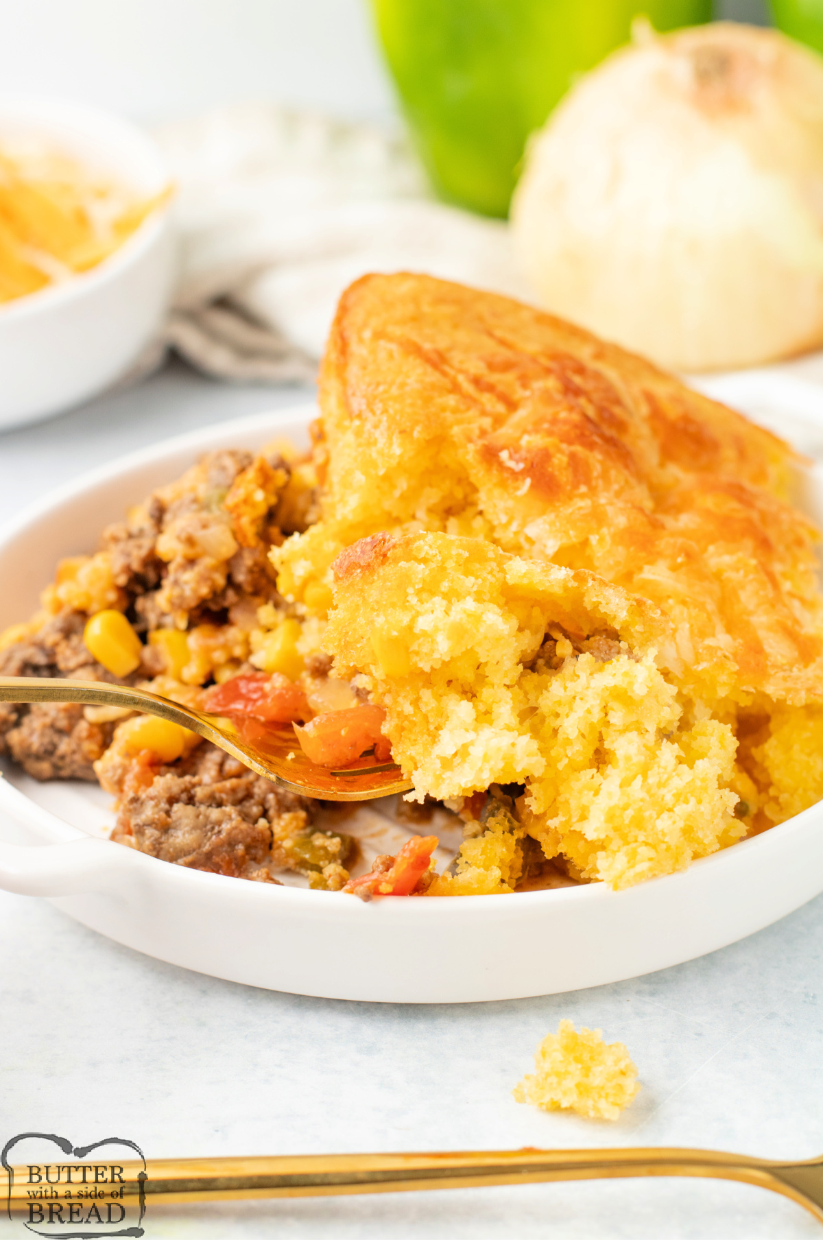 Mexican Cornbread Casserole is cheesy, hearty, and full of Tex-Mex flavor with beef, corn, Rotel, and cornbread topping—perfect comfort food!