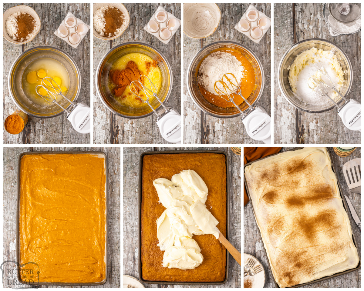 how to make a Pumpkin Spice sheet cake