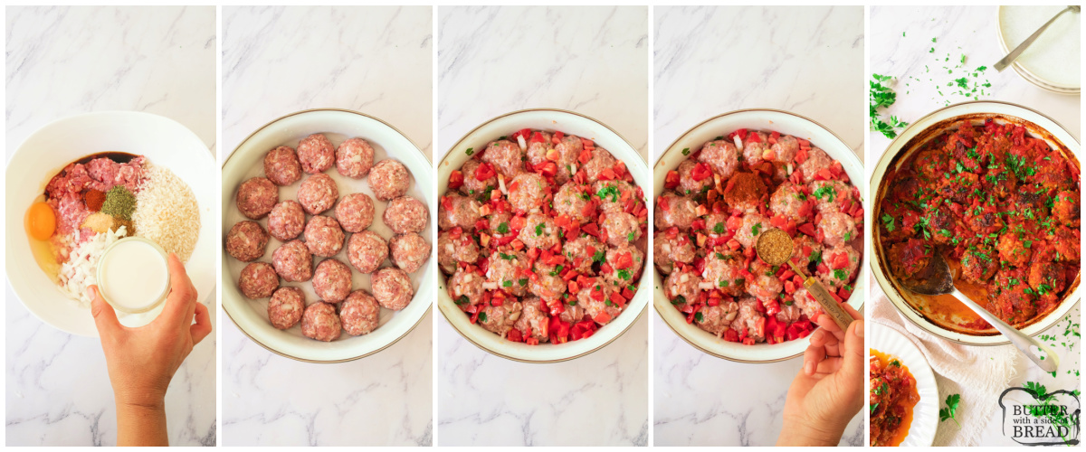 Step by step instructions on how to make Porcupine Meatballs.