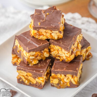 plate of Snickers fridge