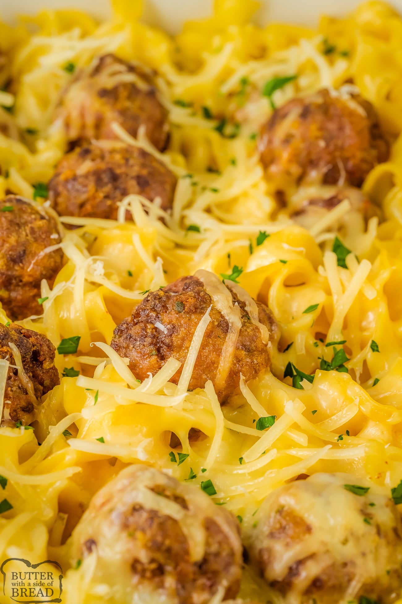 creamy swedish meatball bake