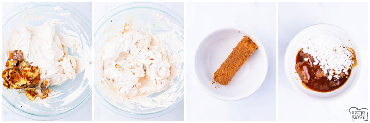 Step by step instructions on how to make Cinnamon Roll Dip recipe.