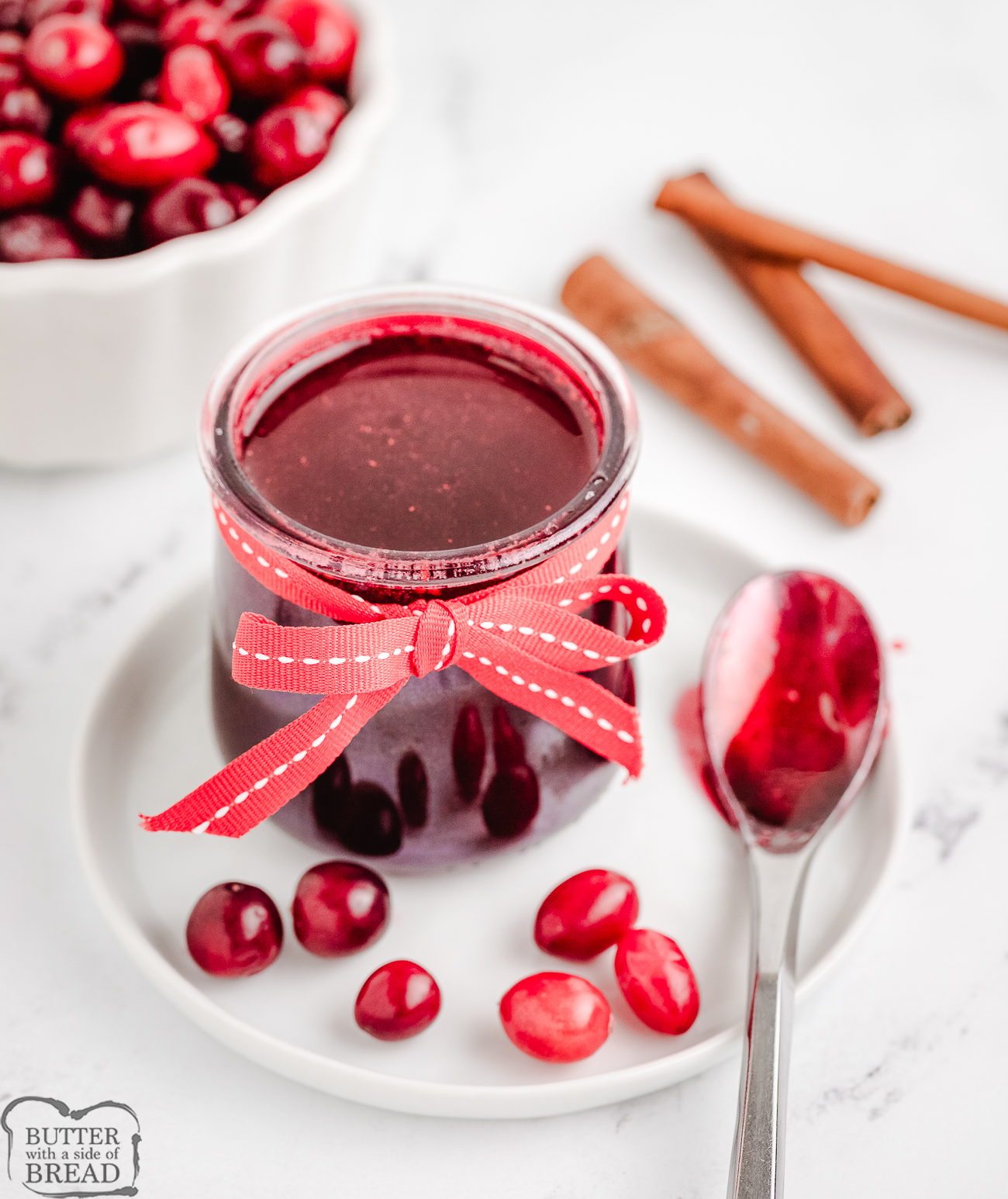 homemade spiced cranberry syrup